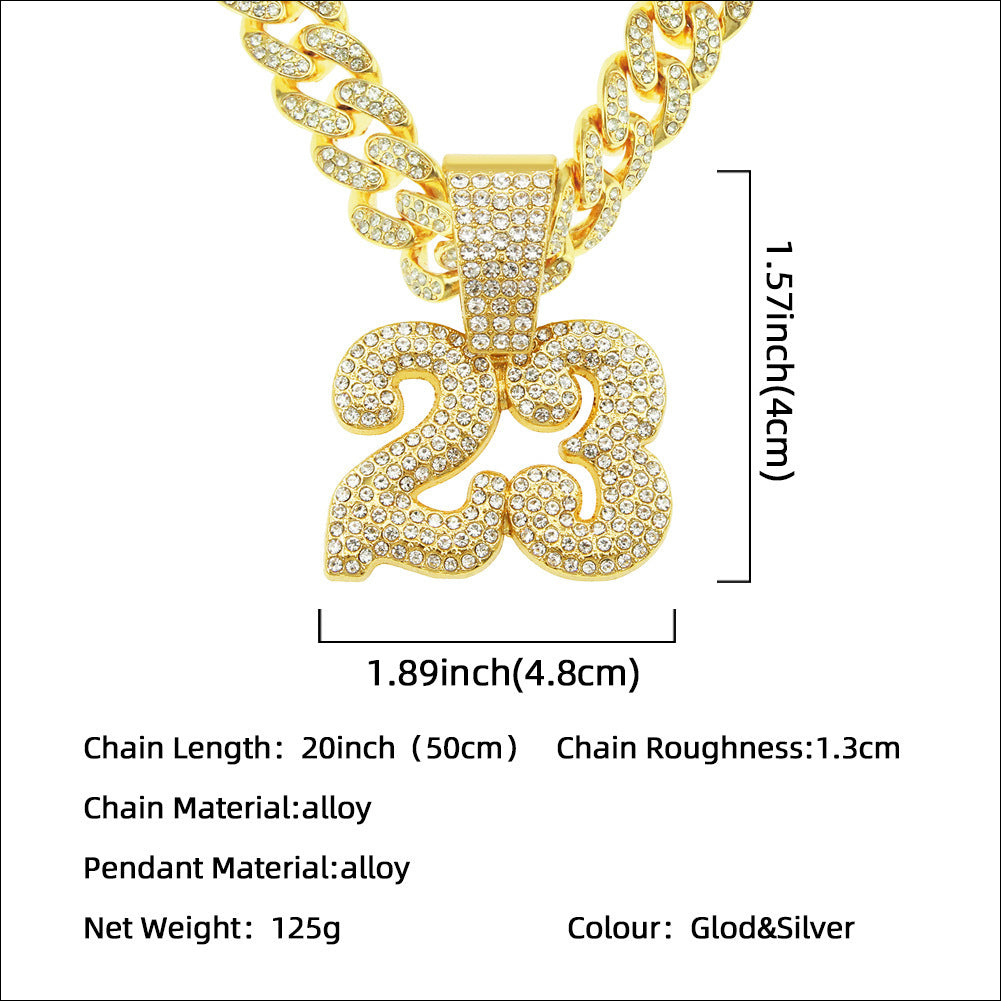 Men's Hip Hop Personalized Bubble Bar Wear Diamond-embedded Cuban Chain