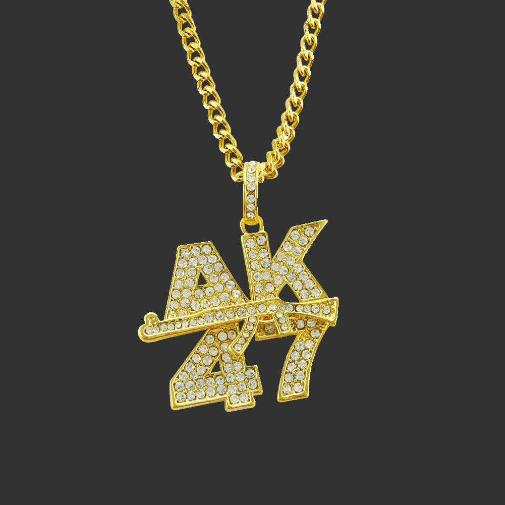 European and American hip hop pendant necklace