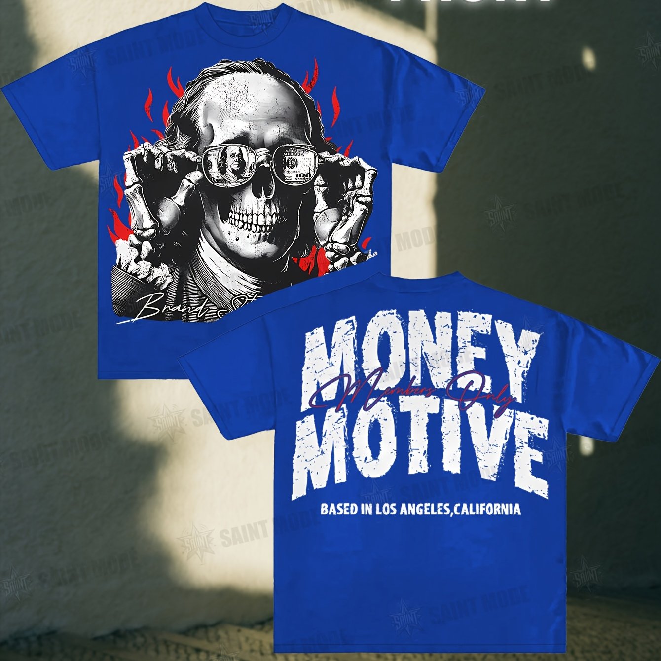 Money Motive Benjamin Skeleton Tee