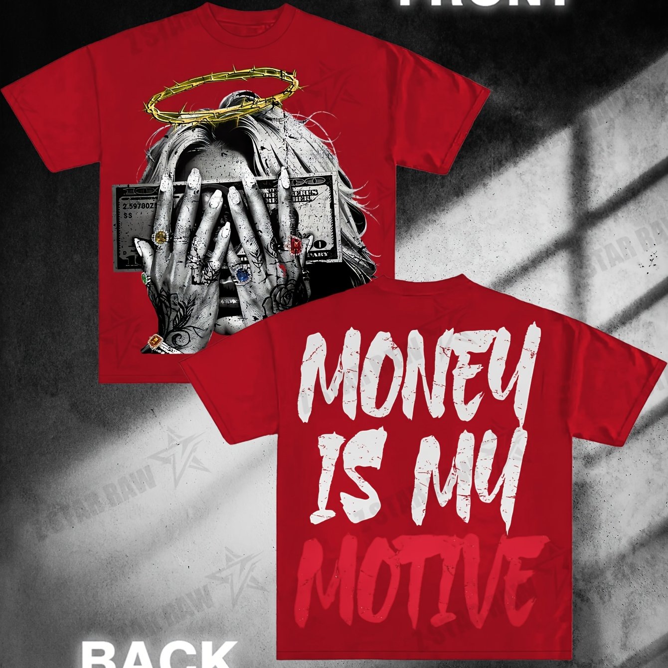 Money Is My Motive Angel Girl Tee