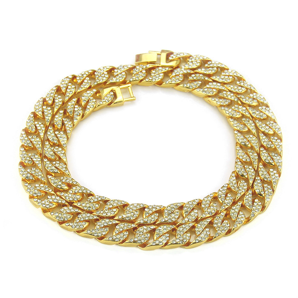 Men's Hip Hop Diamond Cuban Chain Necklace