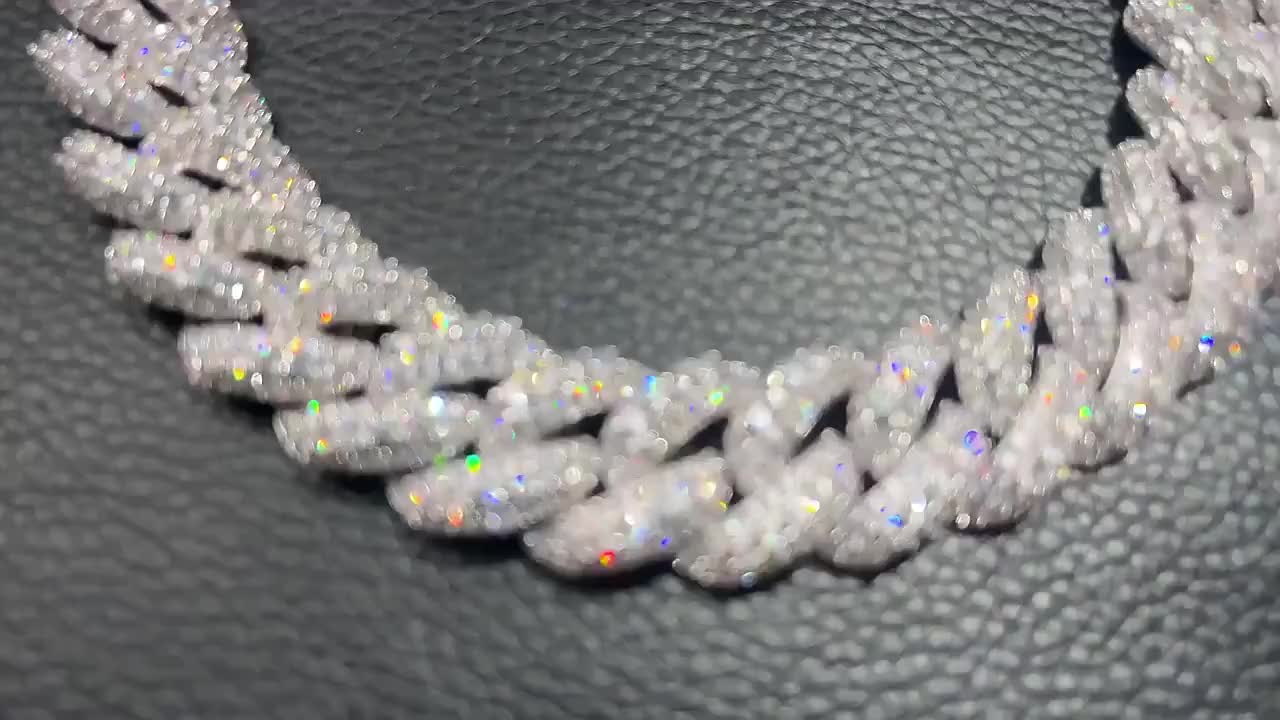 DATNEWDRIP Iced Out 18k Gold Plated Cuban Link Chain