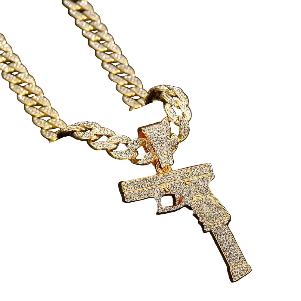 DATNEWDRIP Iced Out Extended Clip Pendant