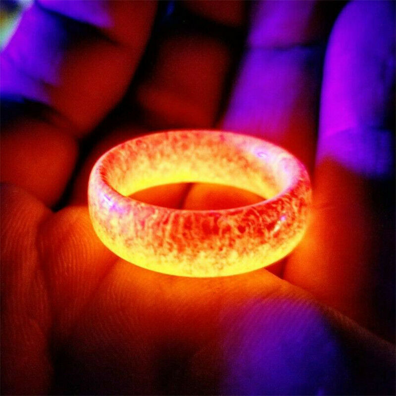 Cool Luminous Crackle Ring