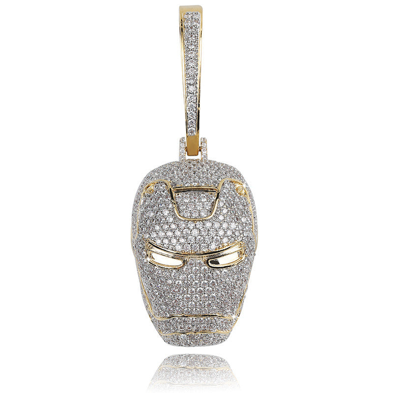 Cartoon Pendant Full Of Zirconium Hip Hop Necklace