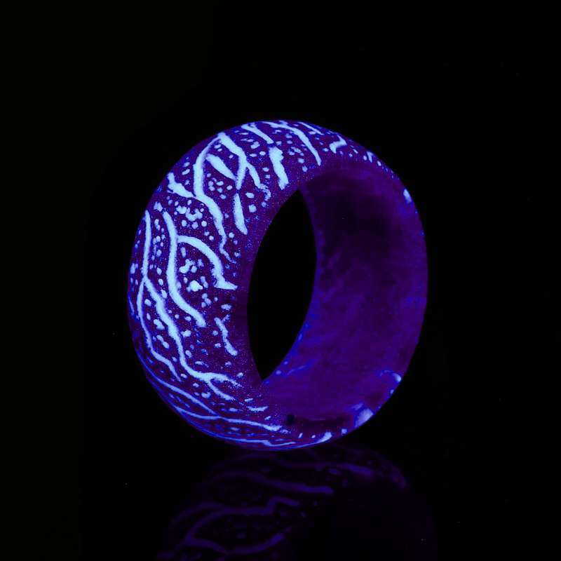 Wild cool luminous pattern ring