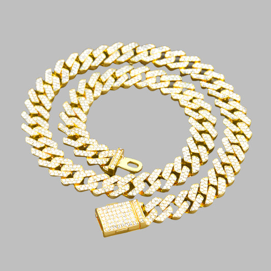 Fashion Hip Hop Jewelry Necklace Full Of Diamonds