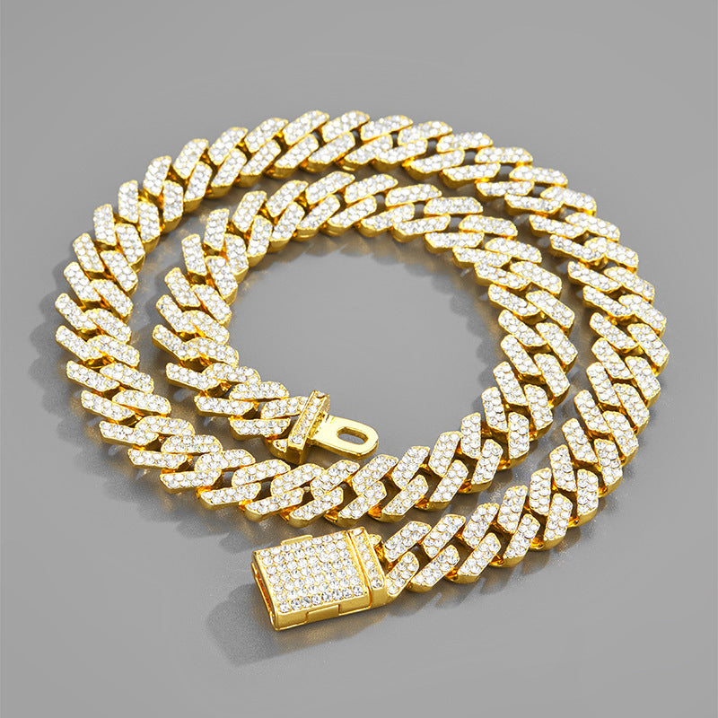 Fashion Hip Hop Jewelry Necklace Full Of Diamonds