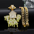 DATNEWDRIP Iced Out TRAP Pendant