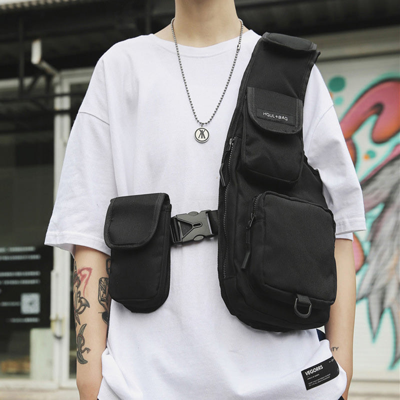 Tooling hip-hop messenger bag