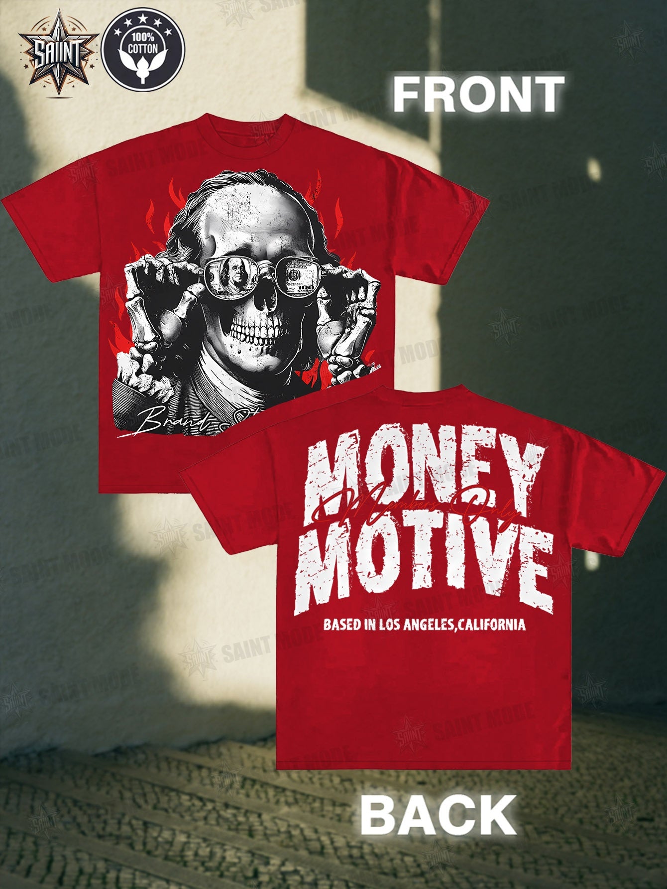 Money Motive Benjamin Skeleton Tee