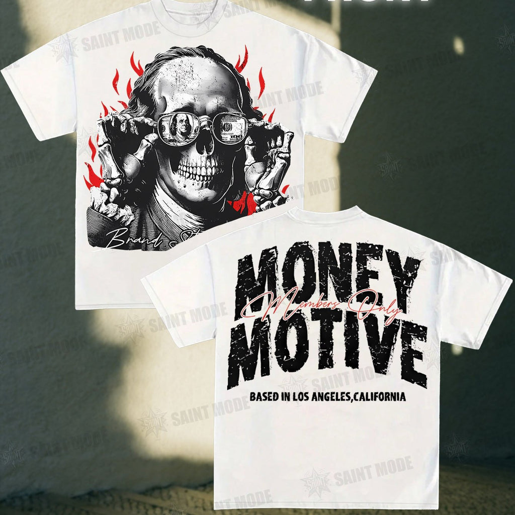 Money Motive Benjamin Skeleton Tee