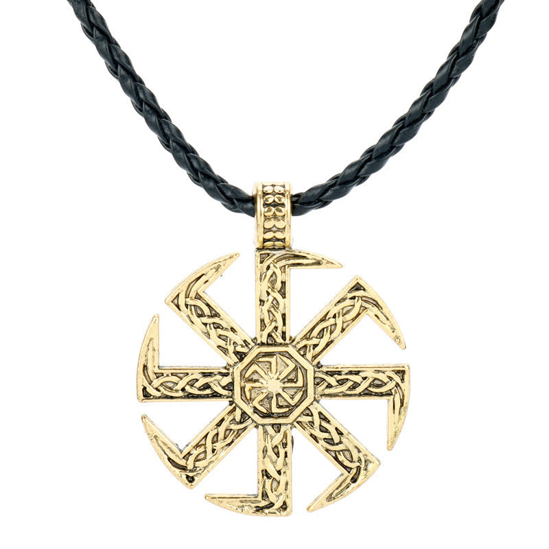 Viking Alloy Jewelry Valknut Slavic Gromovik Accessories Necklace