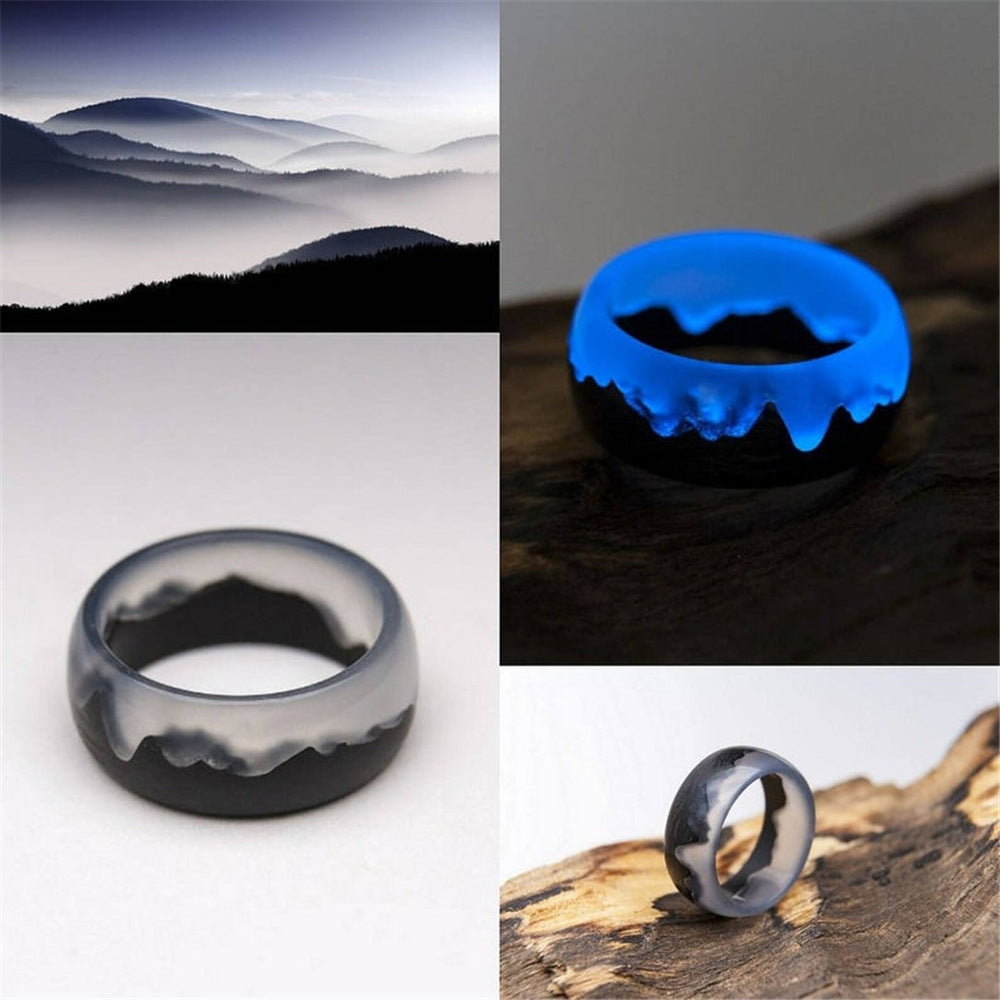 Wood Ring Characteristic Ring Resin Luminous Ring Tide