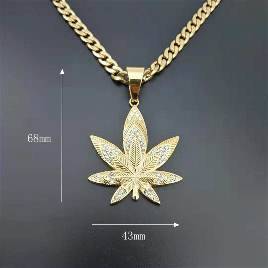 Explosive hip hop hiphop big gold chain necklace