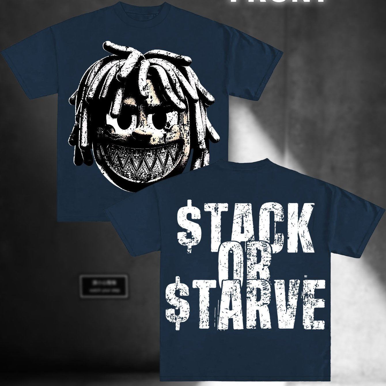 Stack Or Starve Cartoon Boy Tee