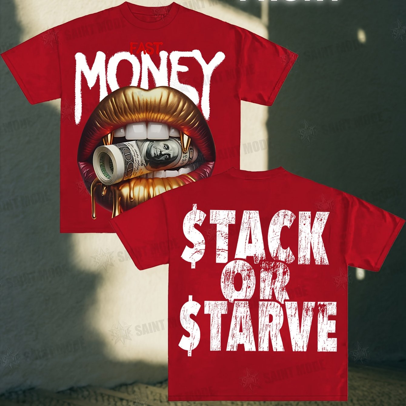 Stack Or Starve Fast Money Tee