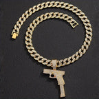 DATNEWDRIP Iced Out Extended Clip Pendant