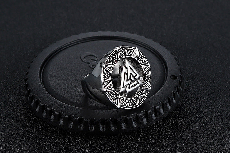 Viking warrior men's ring