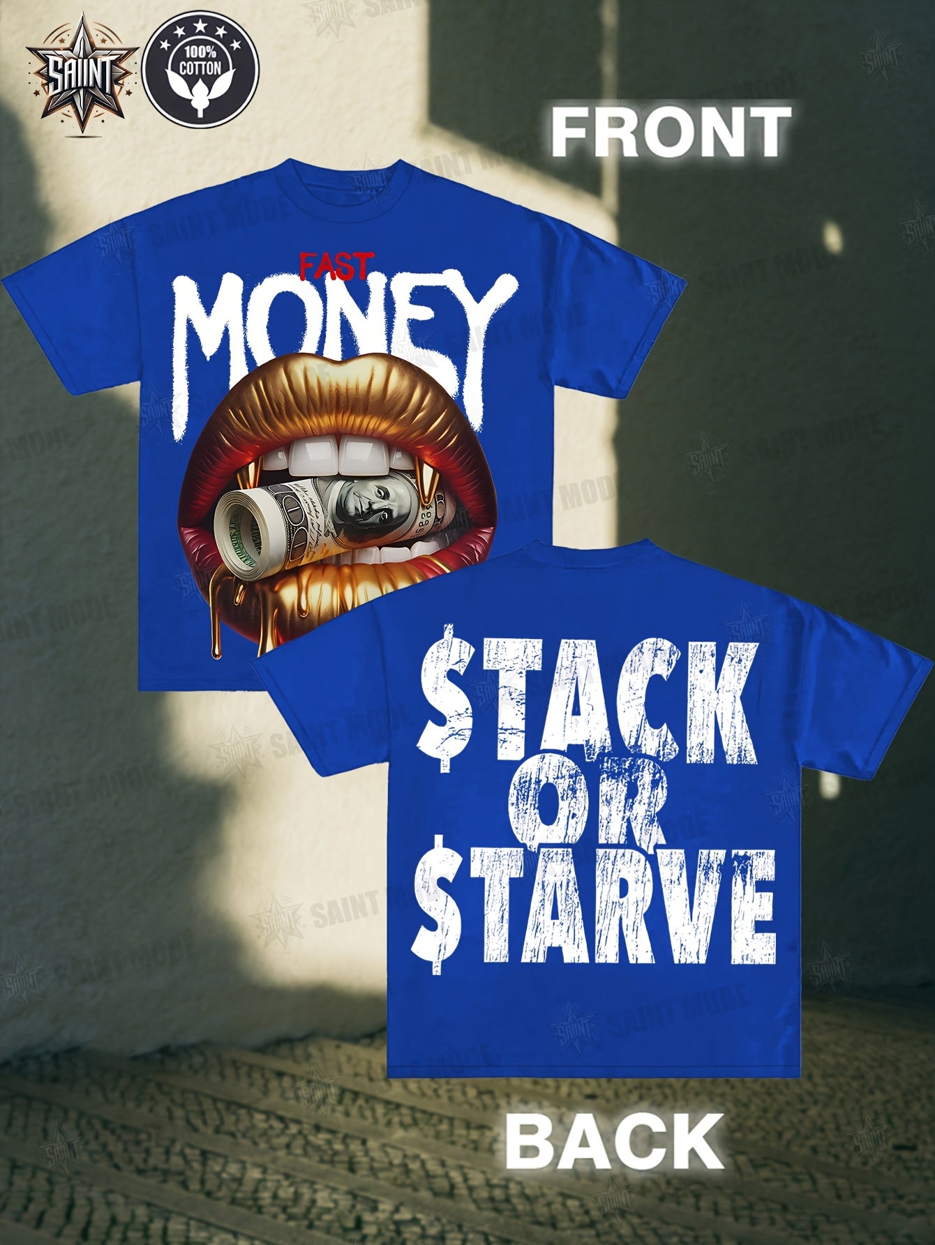 Stack Or Starve Fast Money Tee