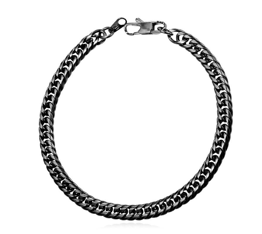 Fashion hip hop stainless steel chain bracelet