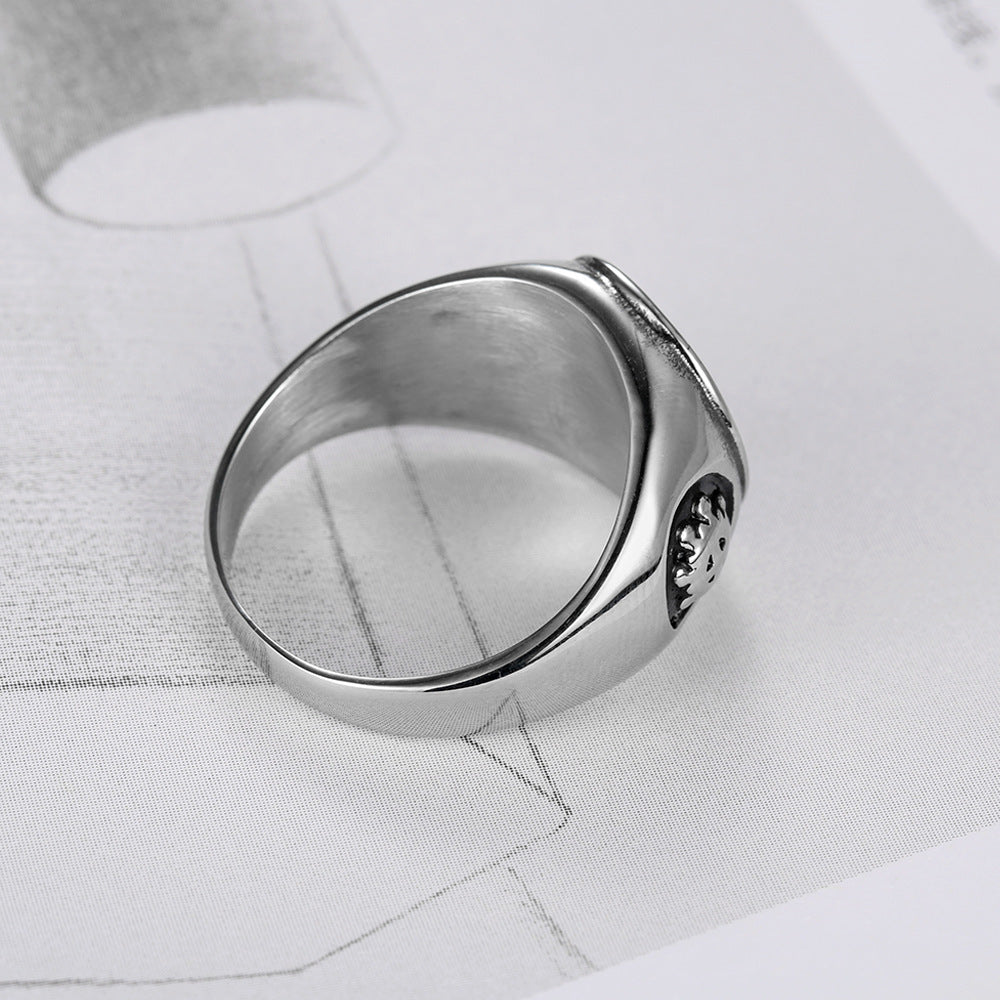 God's eye ring stainless steel eye ring