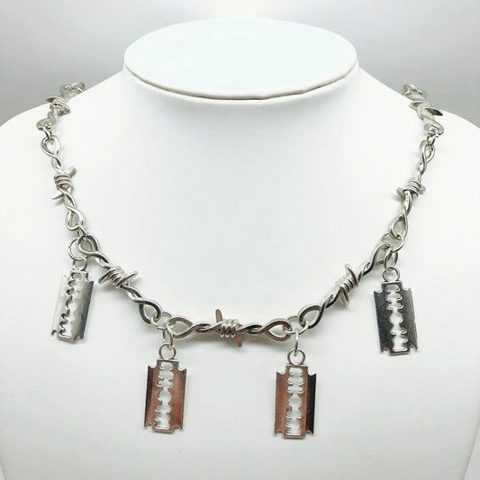 Briar Blade Chain Collar Hip Hop Necklace