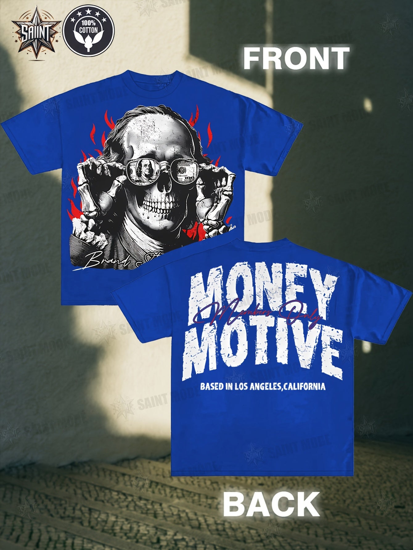 Money Motive Benjamin Skeleton Tee