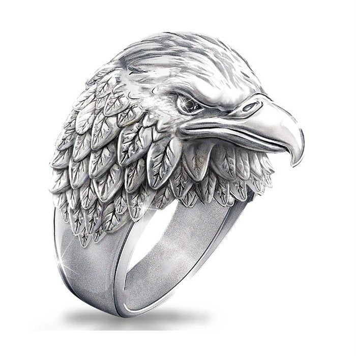 Men's Vintage 3D Stereoscopic Viking Alloy Eagle Ring