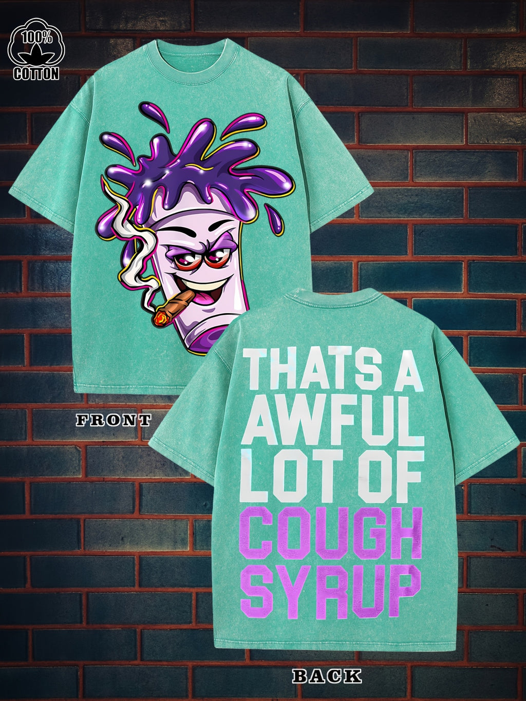 THATS AN AWFUL LOT OF COUGH SYRUP Rasta Cup Tee