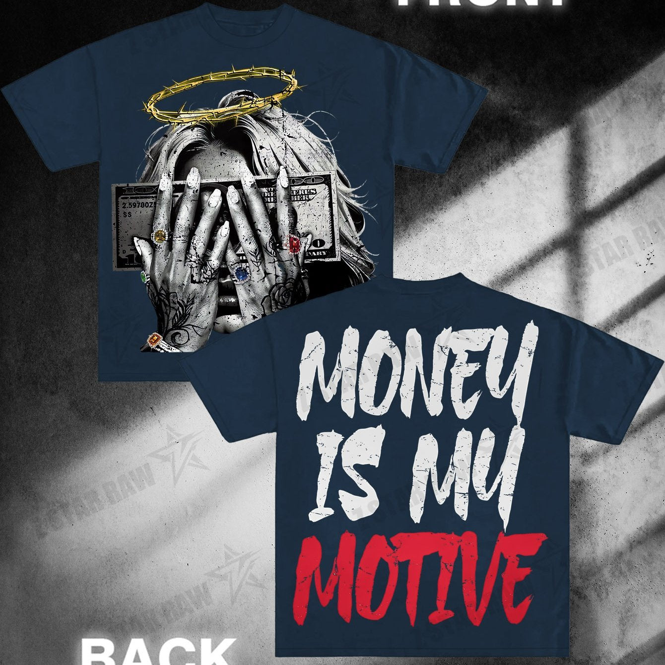 Money Is My Motive Angel Girl Tee