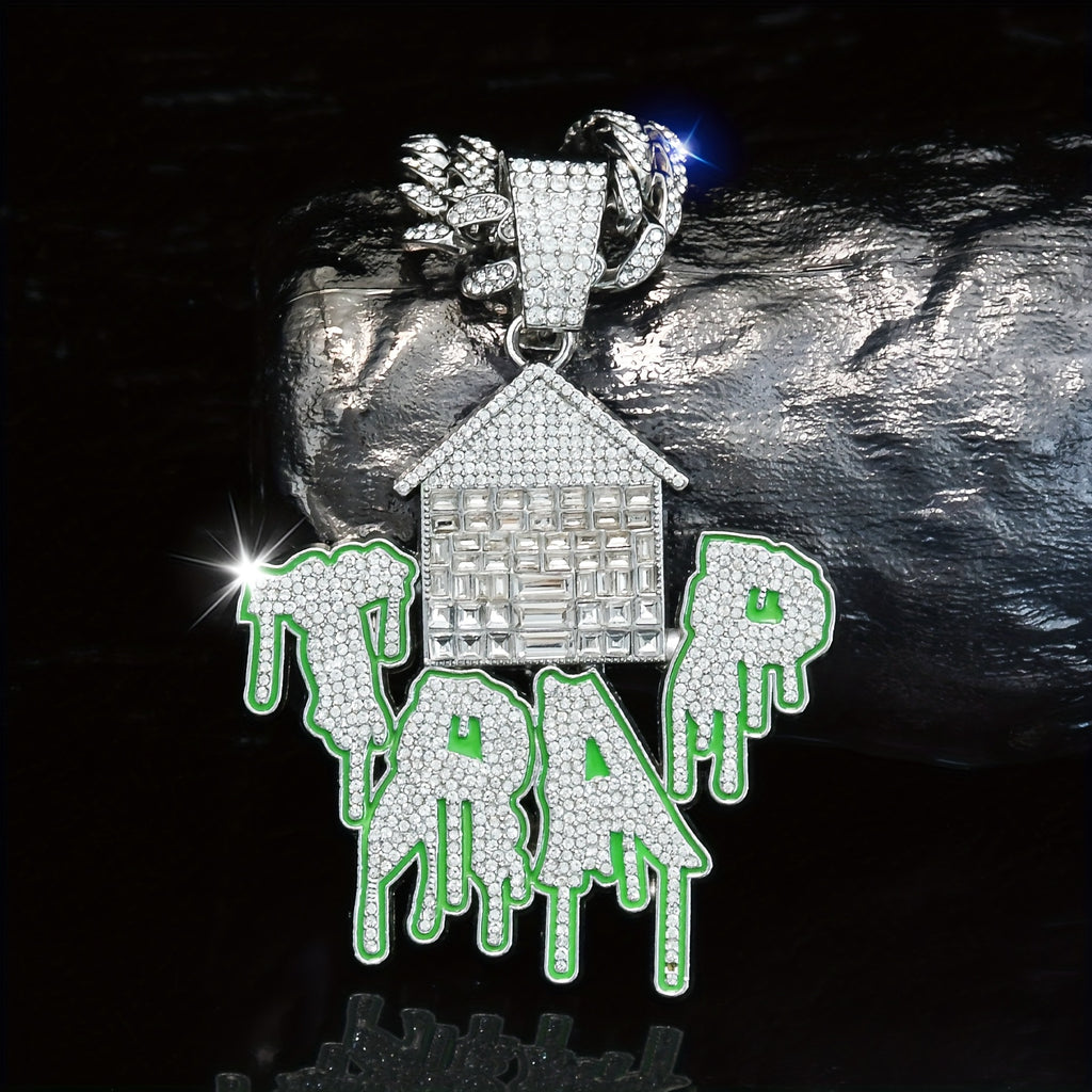 DATNEWDRIP Iced Out TRAP Pendant