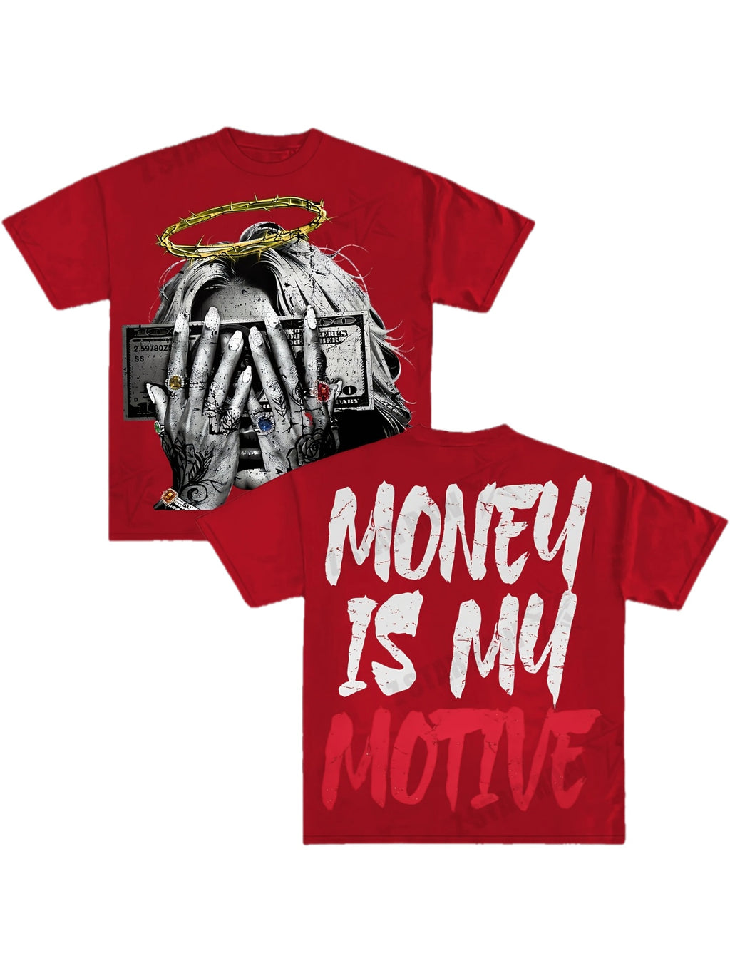 Money Is My Motive Angel Girl Tee