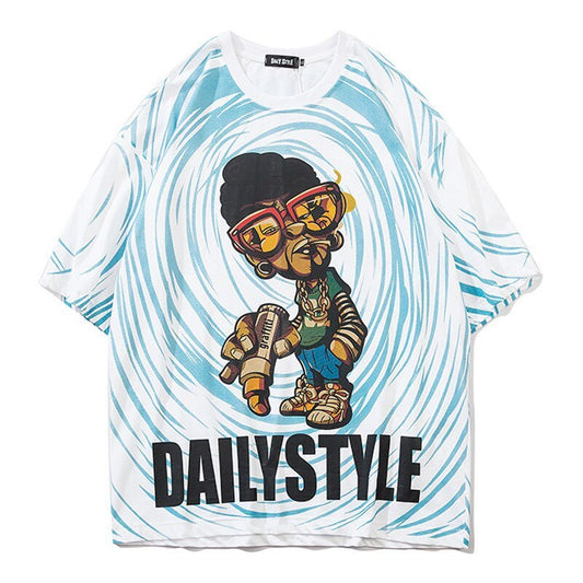 Cartoon hip hop short sleeve