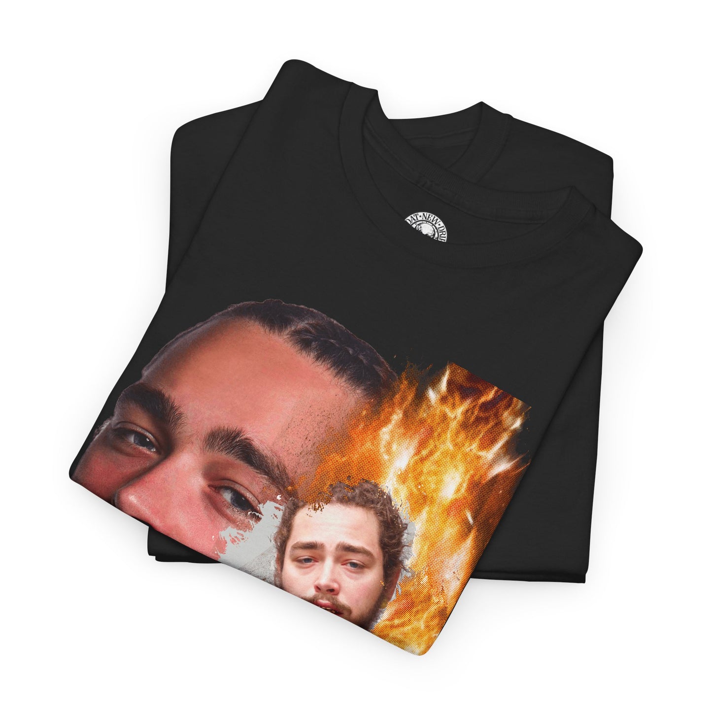 Post Malone Fire Man Graphic Hip Hop T-Shirt