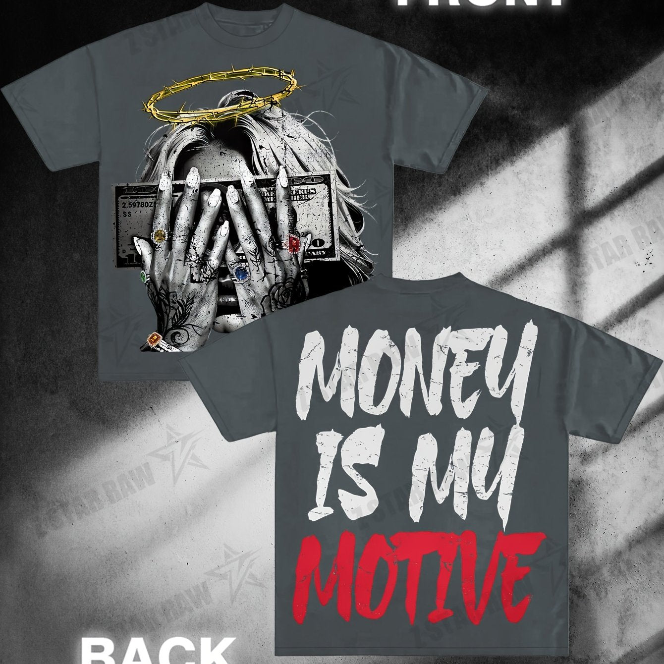 Money Is My Motive Angel Girl Tee