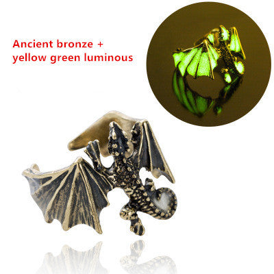 Luminous Pterosaur Men's Ring