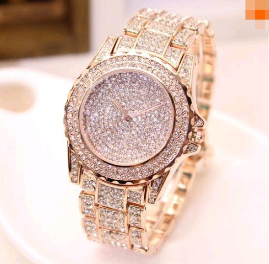 Gypsophila Rhinestone Diamond Steel Strap Watch Rhinestone Ladies Watch