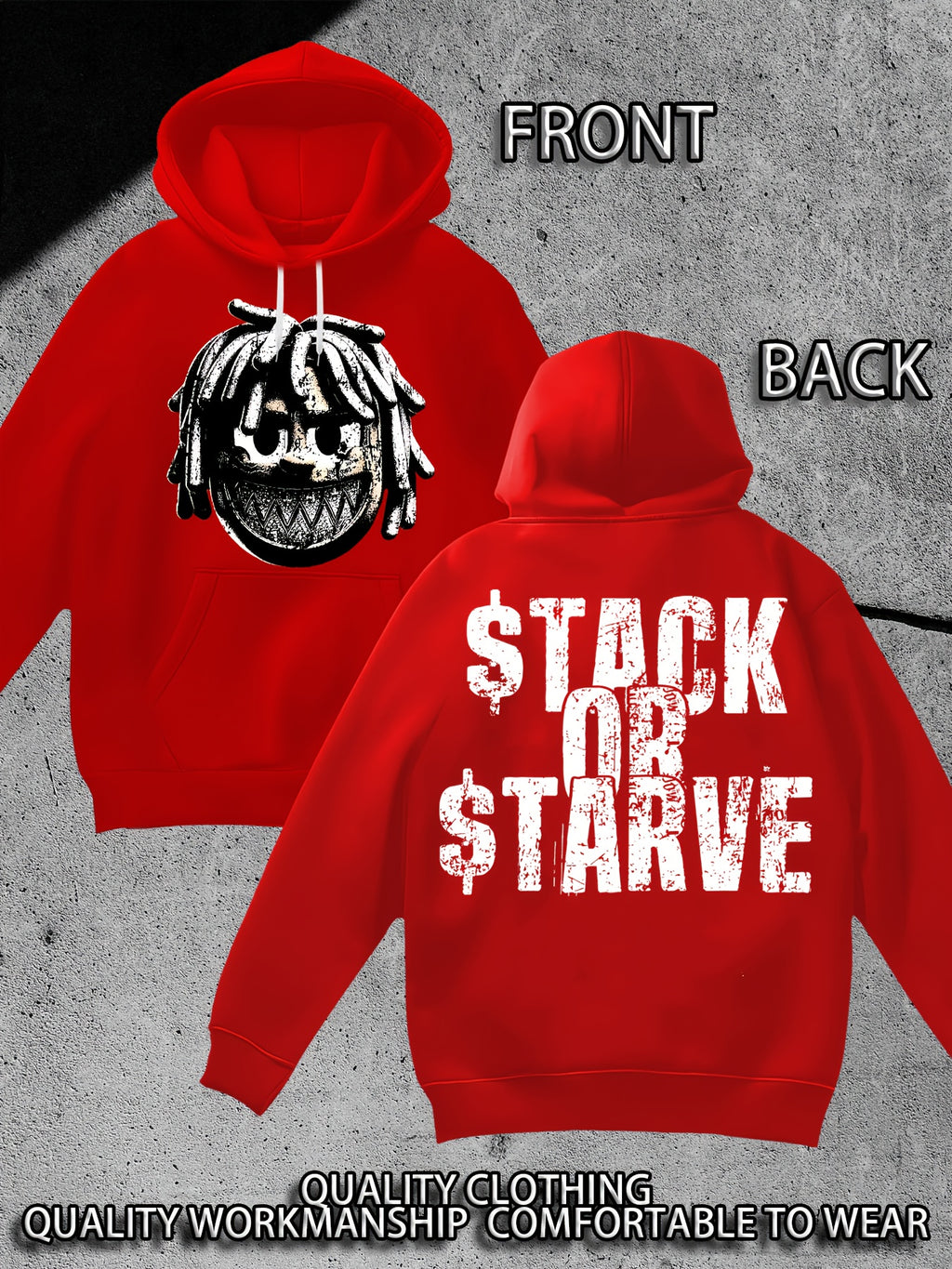 Stack Or Starve Classic Hoodie