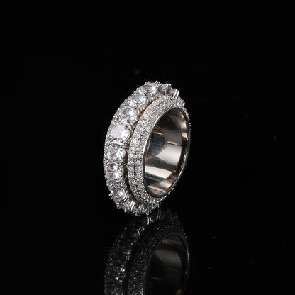 Iced Out Five Row Ring - DATNEWDRIP