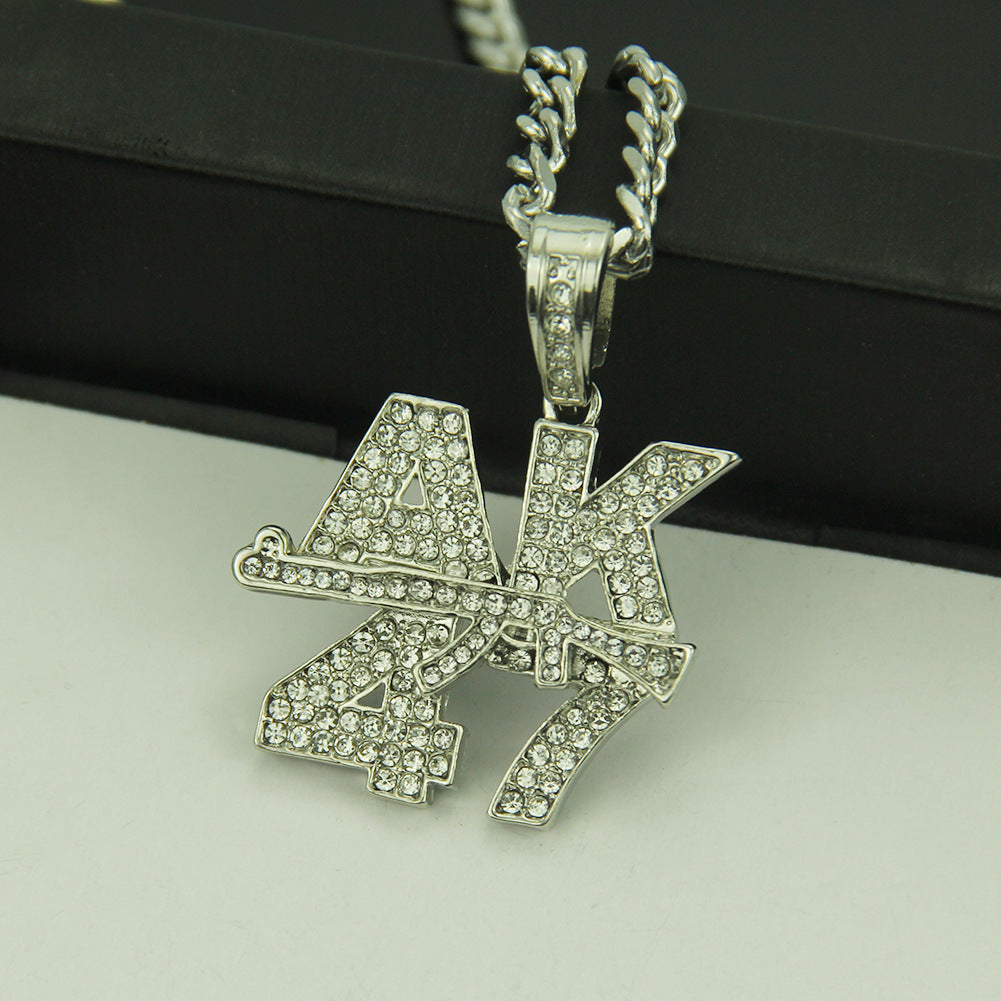 European and American hip hop pendant necklace