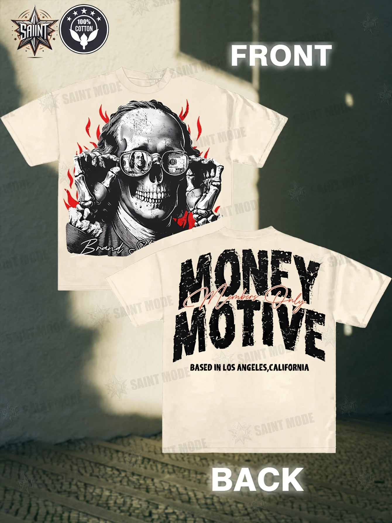 Money Motive Benjamin Skeleton Tee