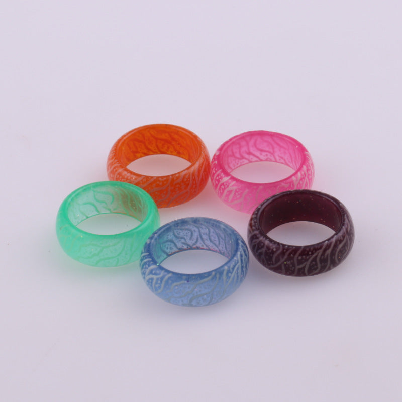 Fashion Luminous Resin Ring