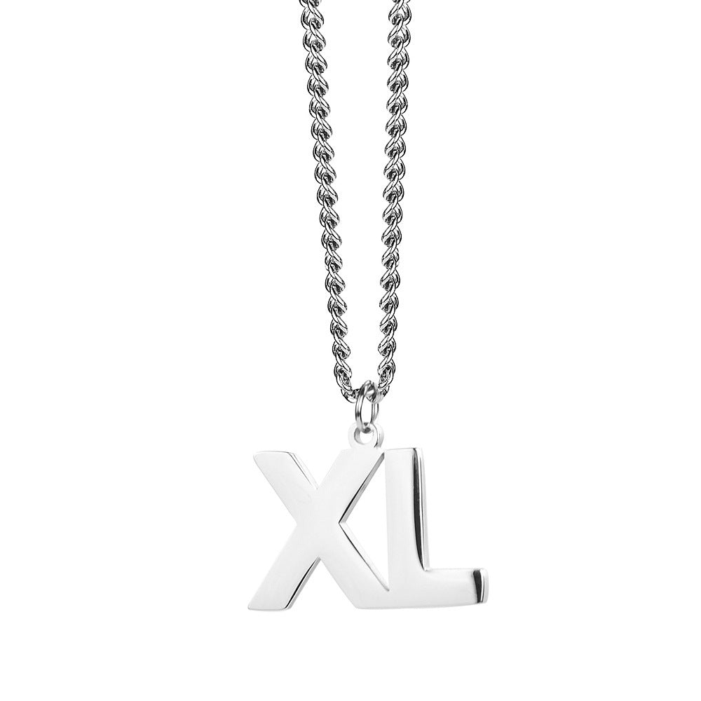 Titanium Steel Creative Plus Size XL English Letter Necklace All-match Stainless Steel Jewelry