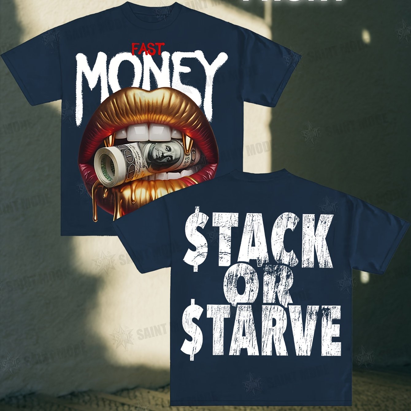 Stack Or Starve Fast Money Tee
