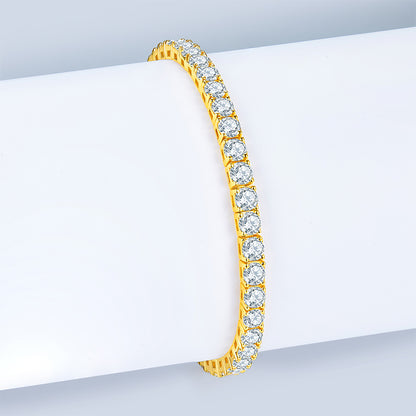 Moissanite Diamond S925 Silver Tennis Bracelet Unique Luxury Fashion