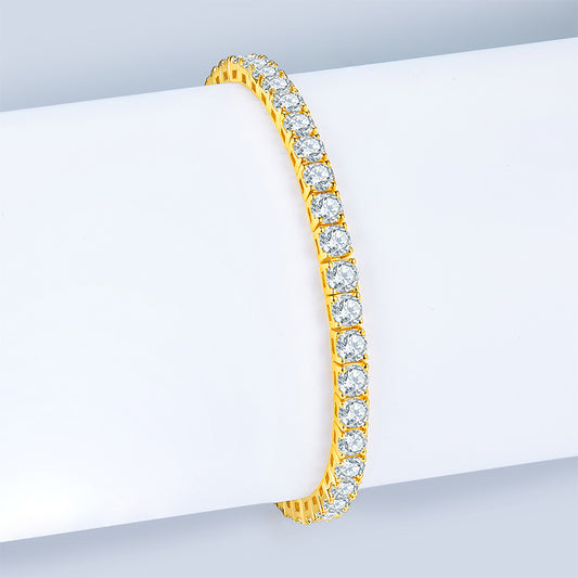Moissanite Diamond S925 Silver Tennis Bracelet Unique Luxury Fashion