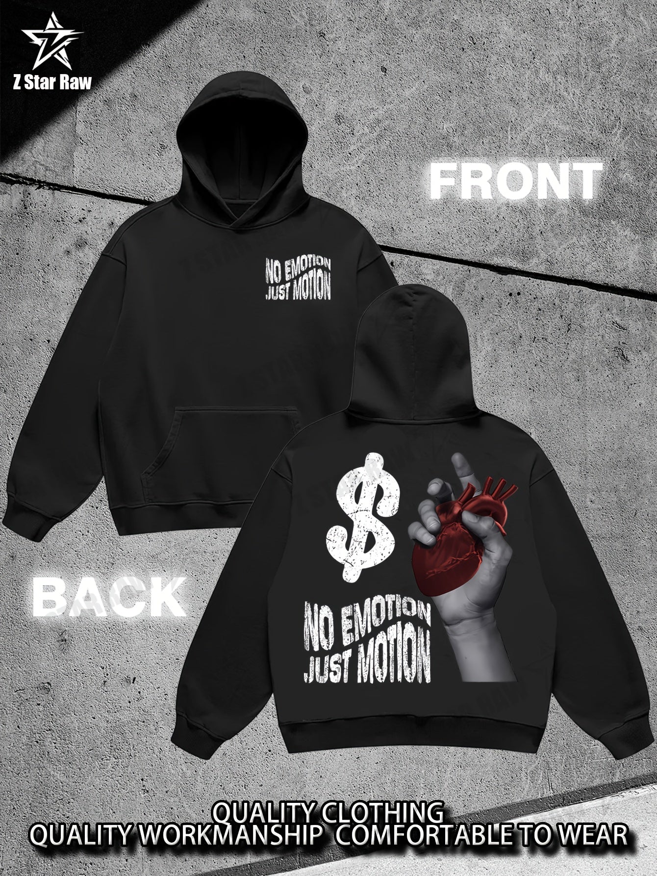 No Emotion Just Motion Hoodie