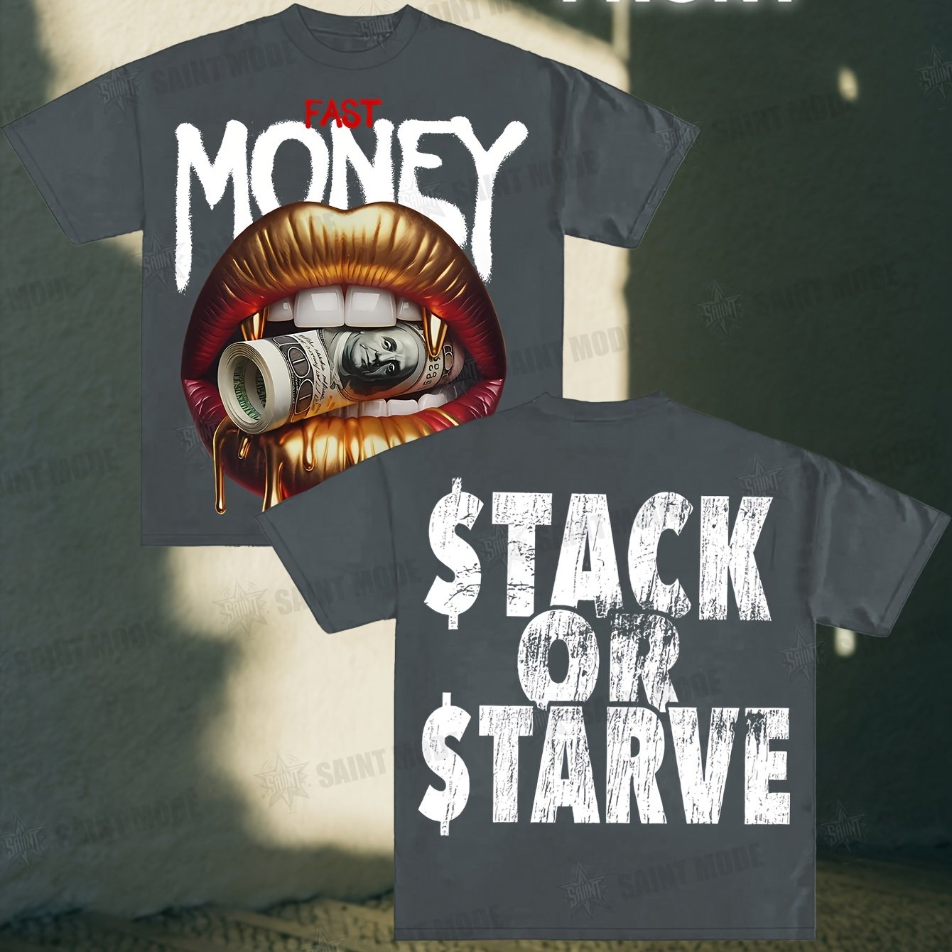 Stack Or Starve Fast Money Tee