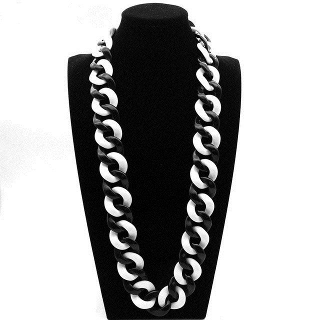 Acrylic Women's Nightclub Hip Hop Punk Necklace